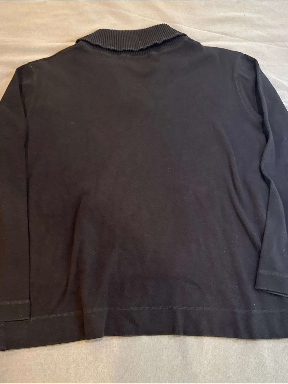 Lauren Ralph Lauren Women's Black Sweater with Neck Detail | Long Sleeve Size XL